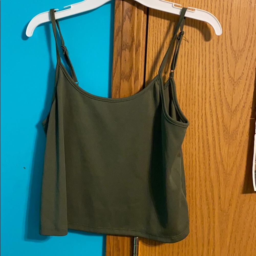 Green Crop Top